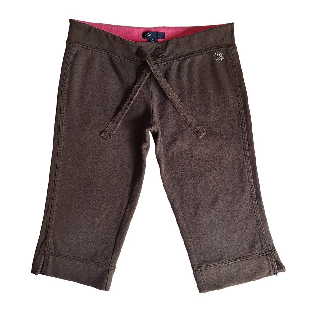 GAP Kids solid French terry cropped sweatpants